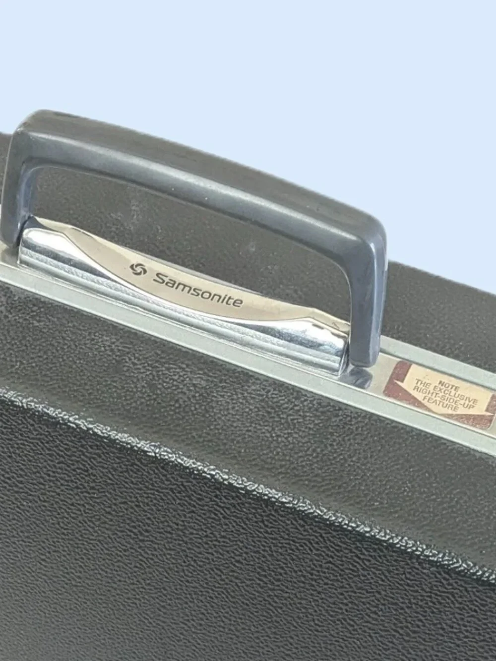 Vintage Black & Chrome Samsonite Locking Briefcase